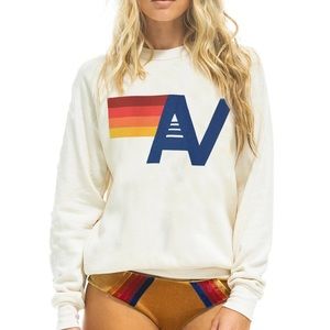 Aviator Nations logo crewneck sweatshirt